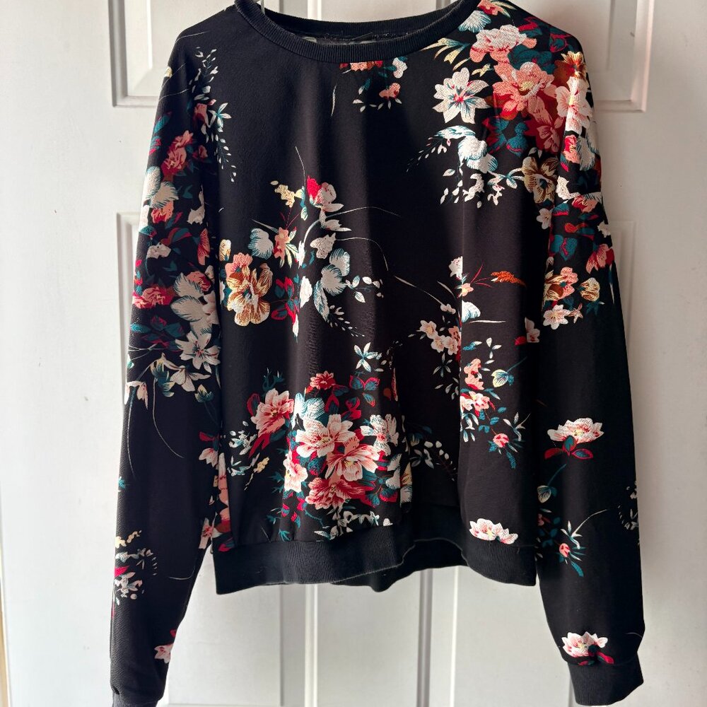 Shein Floral Sweatshirt